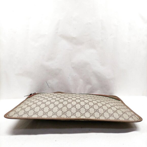 Authentic Gucci Clutch Bag Sherry Line Brown PVC mn244-120612 - Picture 7 of 16